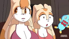 play Dampfiger Sonic: Schwänze und Creme in einer Vanille -Dreieranimation